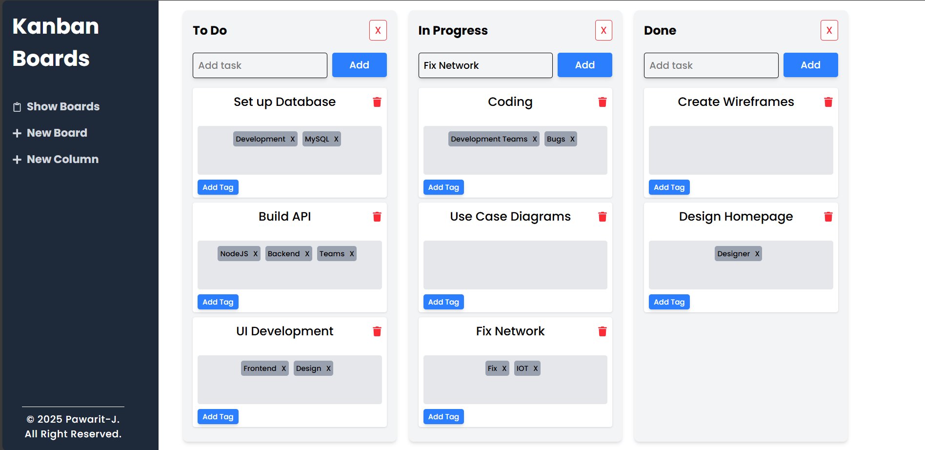 Basic Kanban Boards